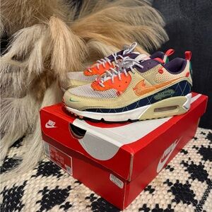 Nike Air Max Sneakers in Orange and Beige